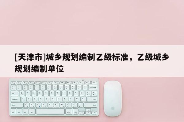 [天津市]城乡规划编制乙级标准，乙级城乡规划编制单位