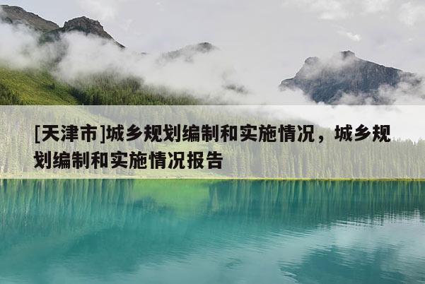 [天津市]城乡规划编制和实施情况，城乡规划编制和实施情况报告