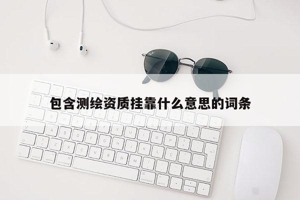 包含测绘资质挂靠什么意思的词条