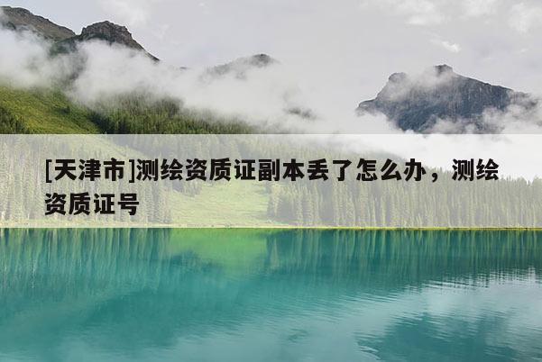 [天津市]测绘资质证副本丢了怎么办，测绘资质证号