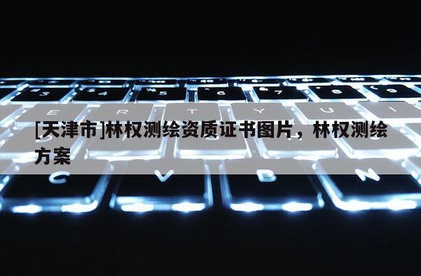 [天津市]林权测绘资质证书图片，林权测绘方案