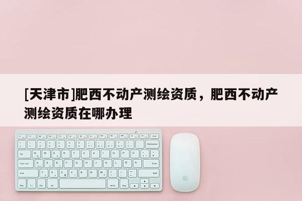 [天津市]肥西不动产测绘资质，肥西不动产测绘资质在哪办理