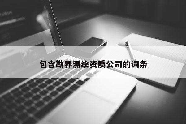 包含勘界测绘资质公司的词条